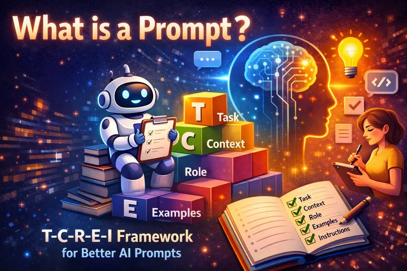 Prompt คืออะไร? แนะนำกรอบ T-C-R-E-I เพื่อเขียน Prompt ให้ AI ตรงใจ